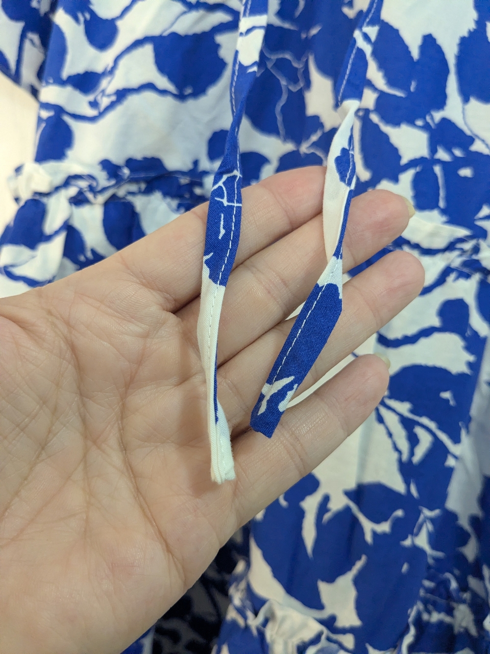 Tuckernuck Blue and White Floral Tiered Dress - Picture 3 of 13